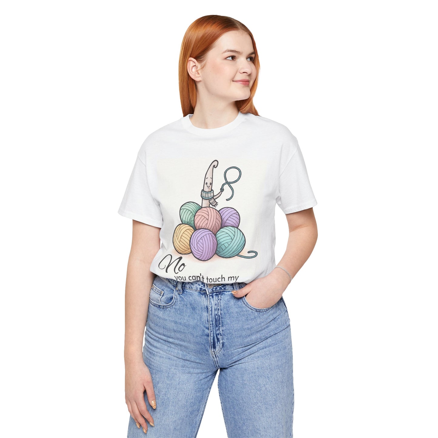 Knitting Tee — "No, You Can't Touch My Balls" Yarn Lover Graphic T-Shirt