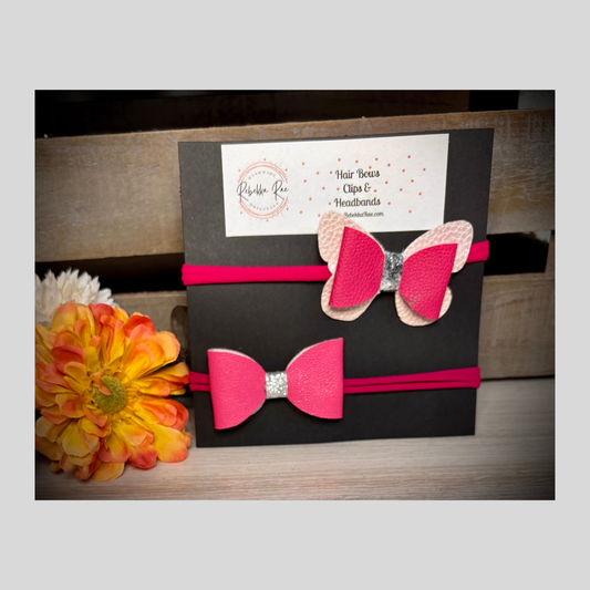 286- Pink & Butterfly Headbands