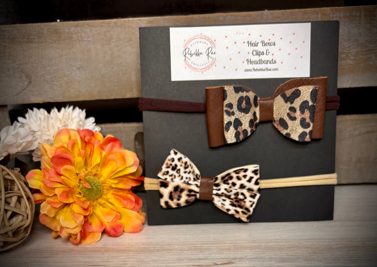 294- Double Leopard Headbands