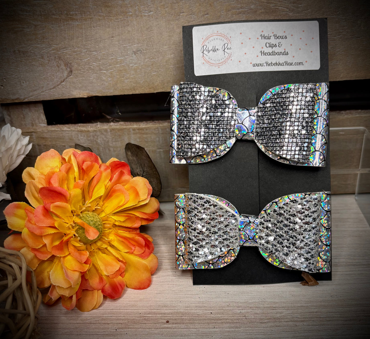 134- Glitter/Holographic & Disco/Holographic Hairbows