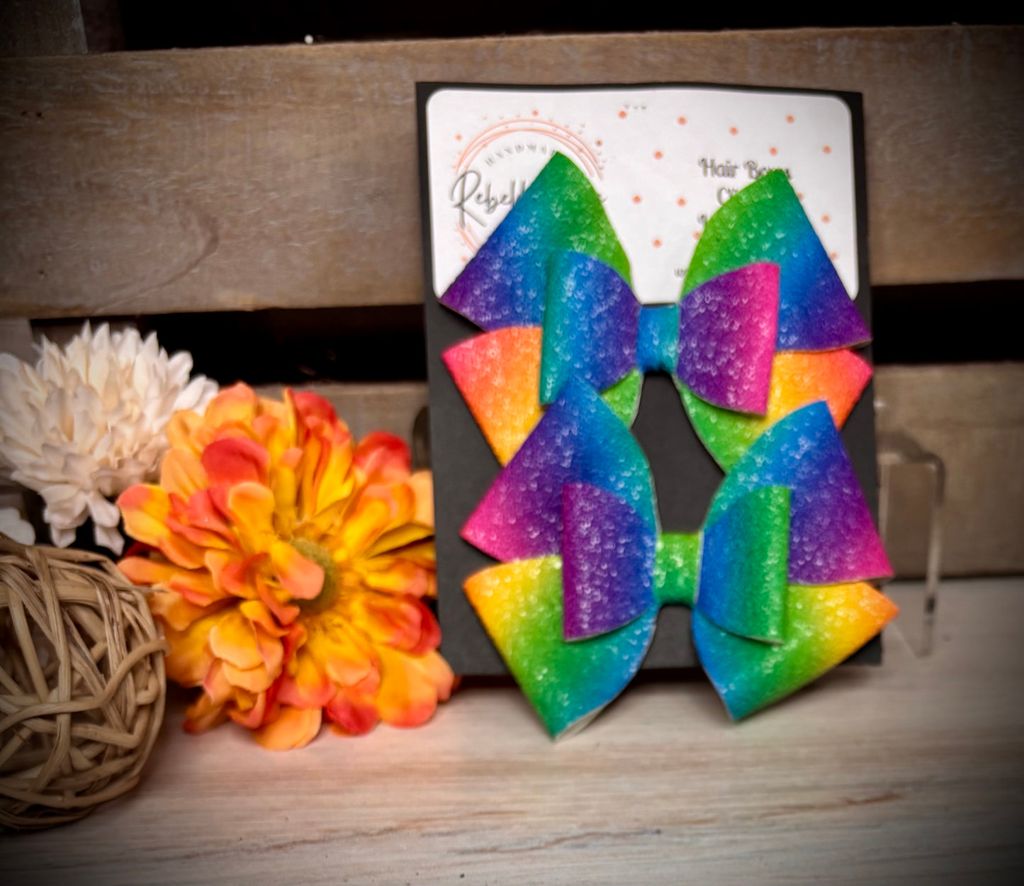 202- Double Rainbow Hairbows