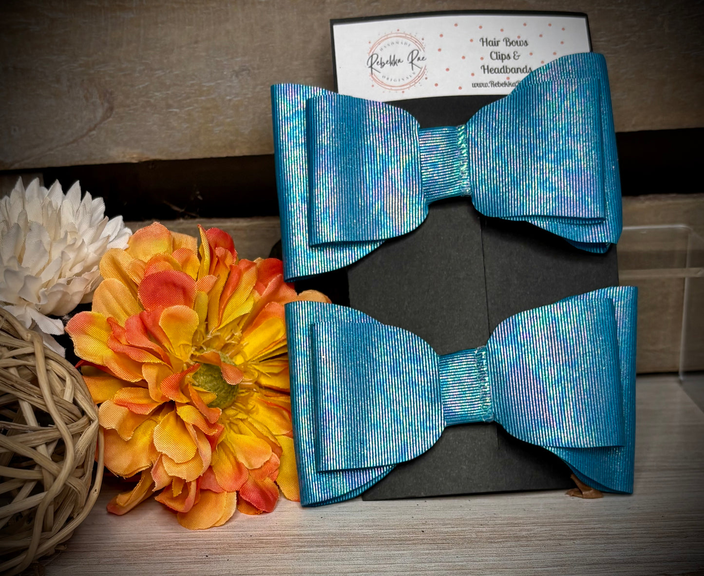 172- Peacock Irredescent Hairbows