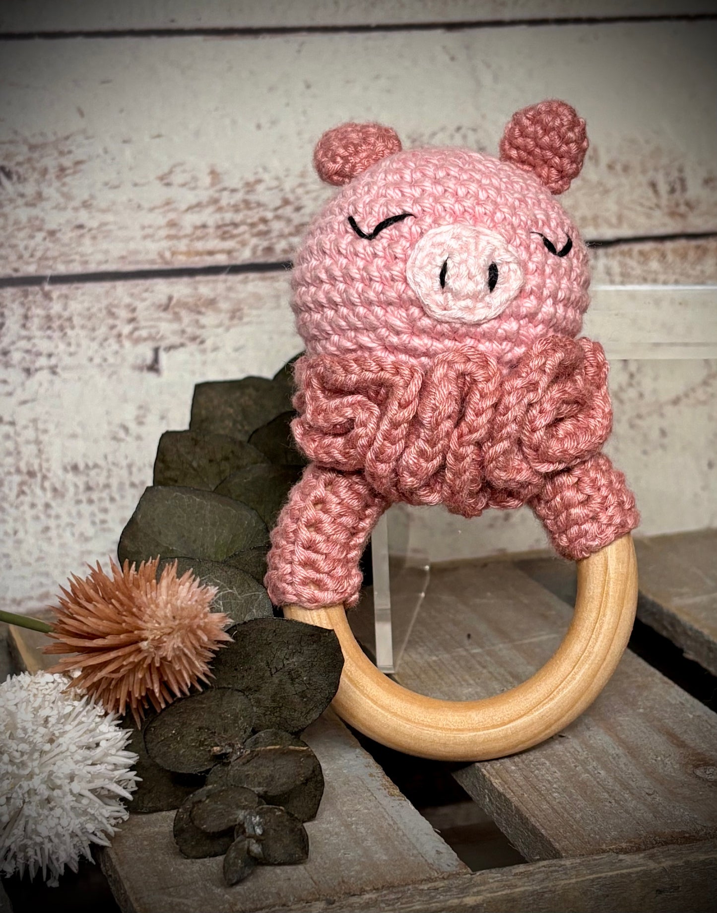 Pig Baby Rattle