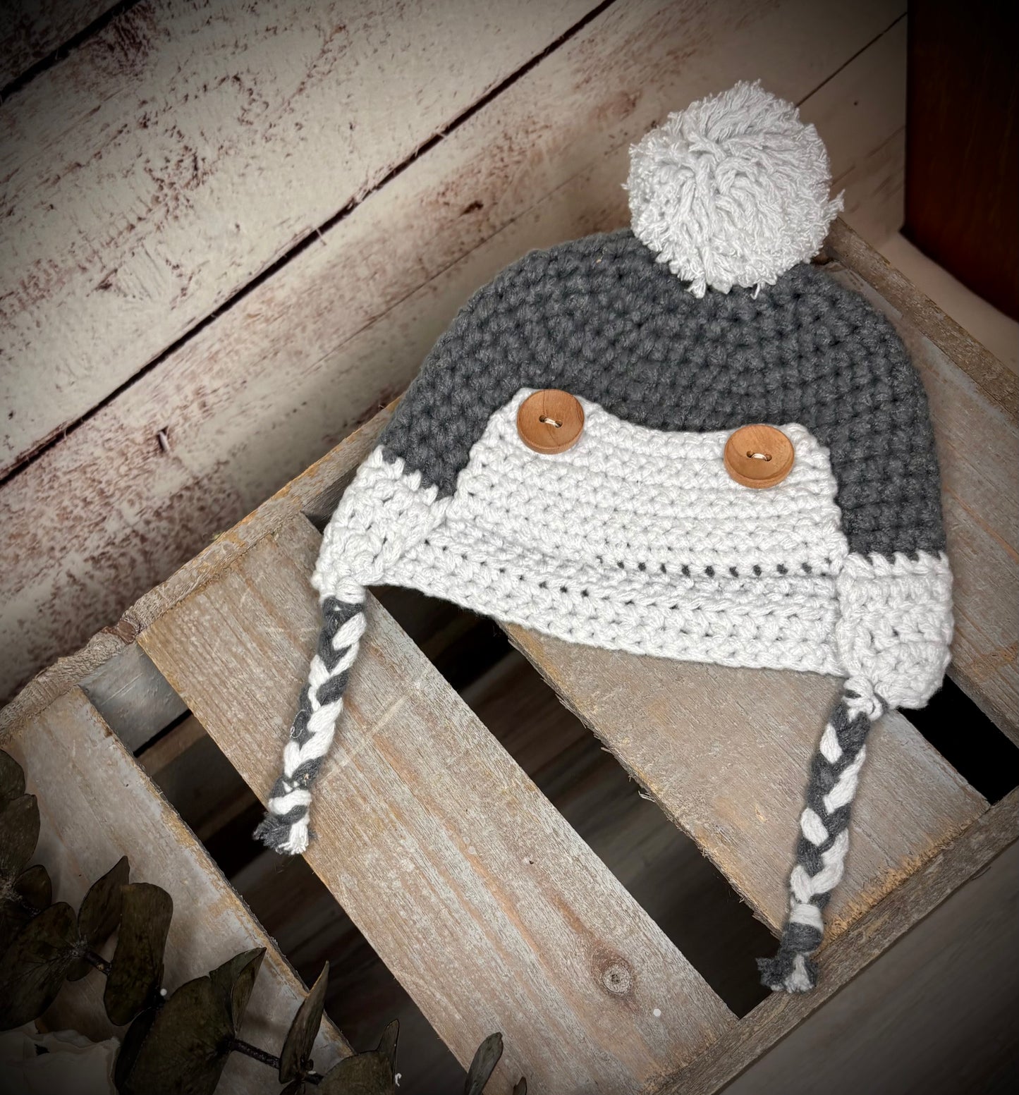 Baby Trapper Hat - Newborn-6 Months