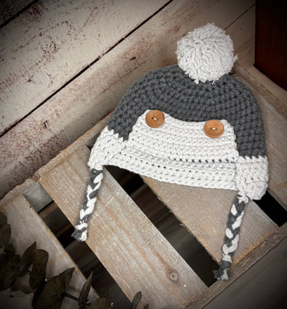 Baby Trapper Hat - Newborn-6 Months
