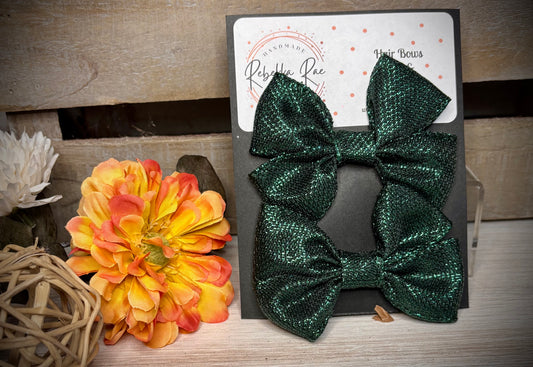 147- Emerald Green Hairbows