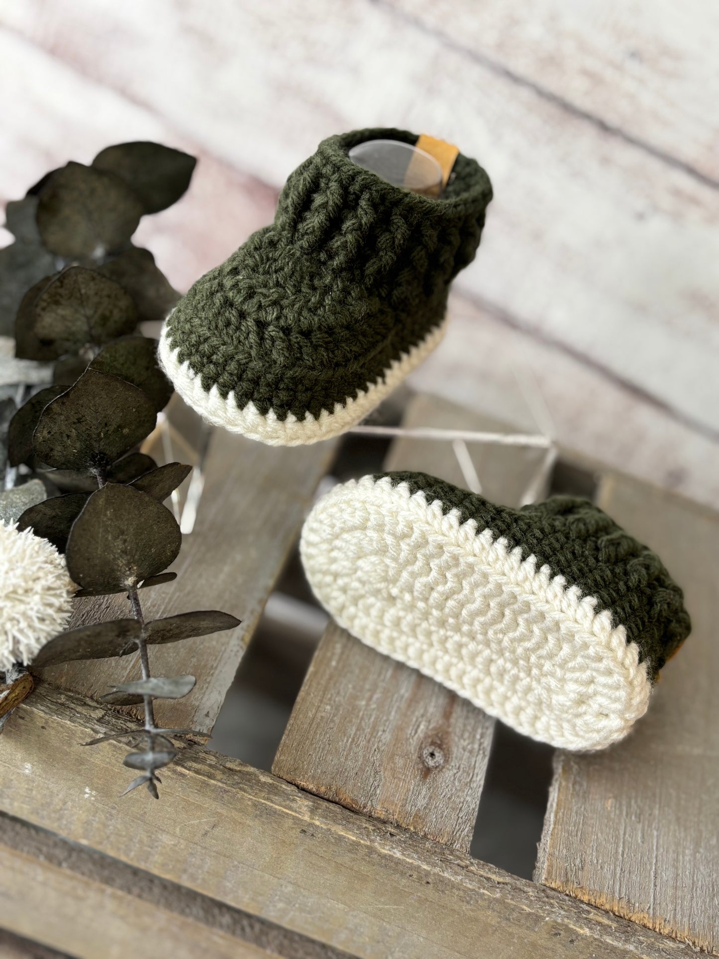 Army Green/Ivory 0-3 Months