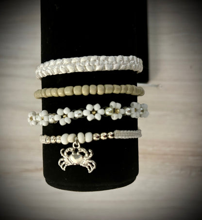 17- White/Neutral Bracelet Set