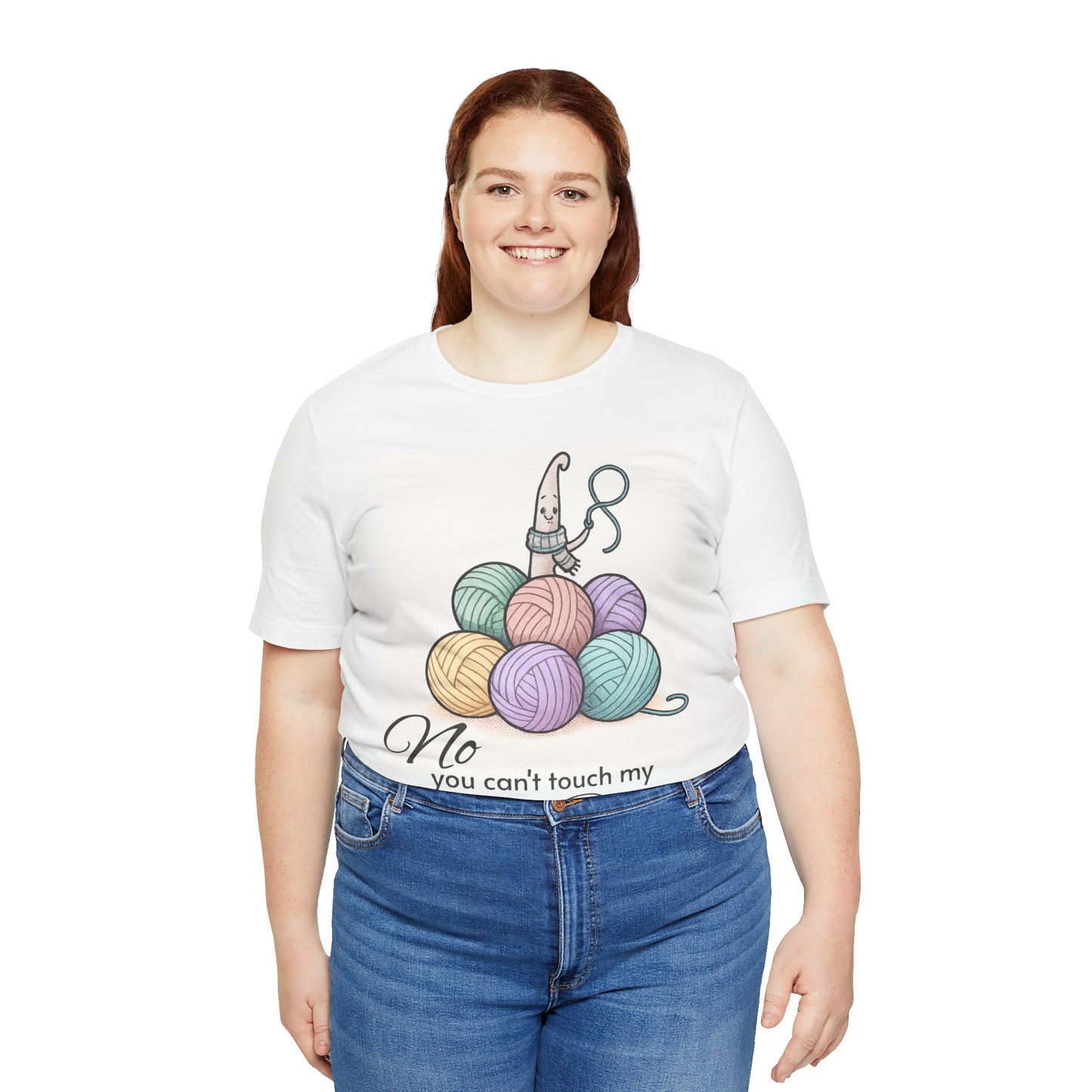 Knitting Tee — "No, You Can't Touch My Balls" Yarn Lover Graphic T-Shirt