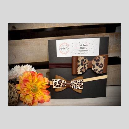 296- Tan/Brown Leopard Headbands