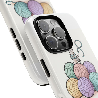 Phone Case — "No, you can't touch my Balls" Yarn Knitting Humor