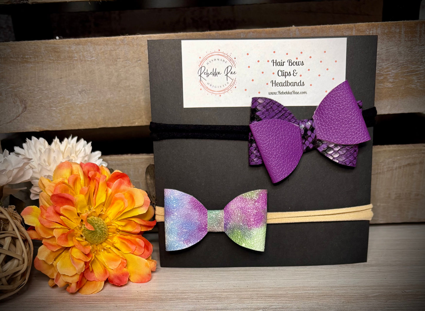 293- Purple Pastel & Snake Headbands