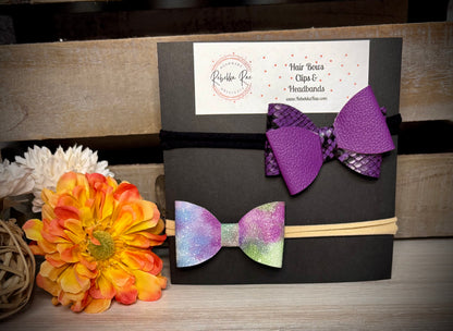 293- Purple Pastel & Snake Headbands