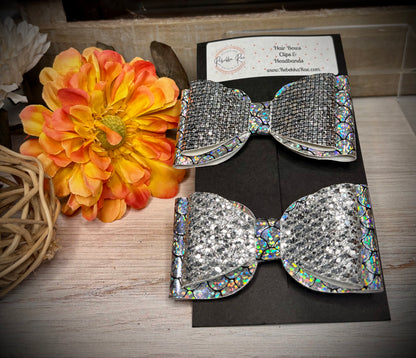 134- Glitter/Holographic & Disco/Holographic Hairbows