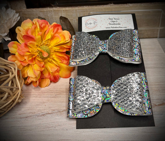 134- Glitter/Holographic & Disco/Holographic Hairbows