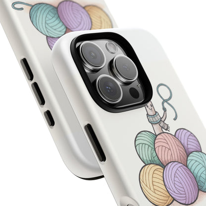 Phone Case — "No, you can't touch my Balls" Yarn Knitting Humor