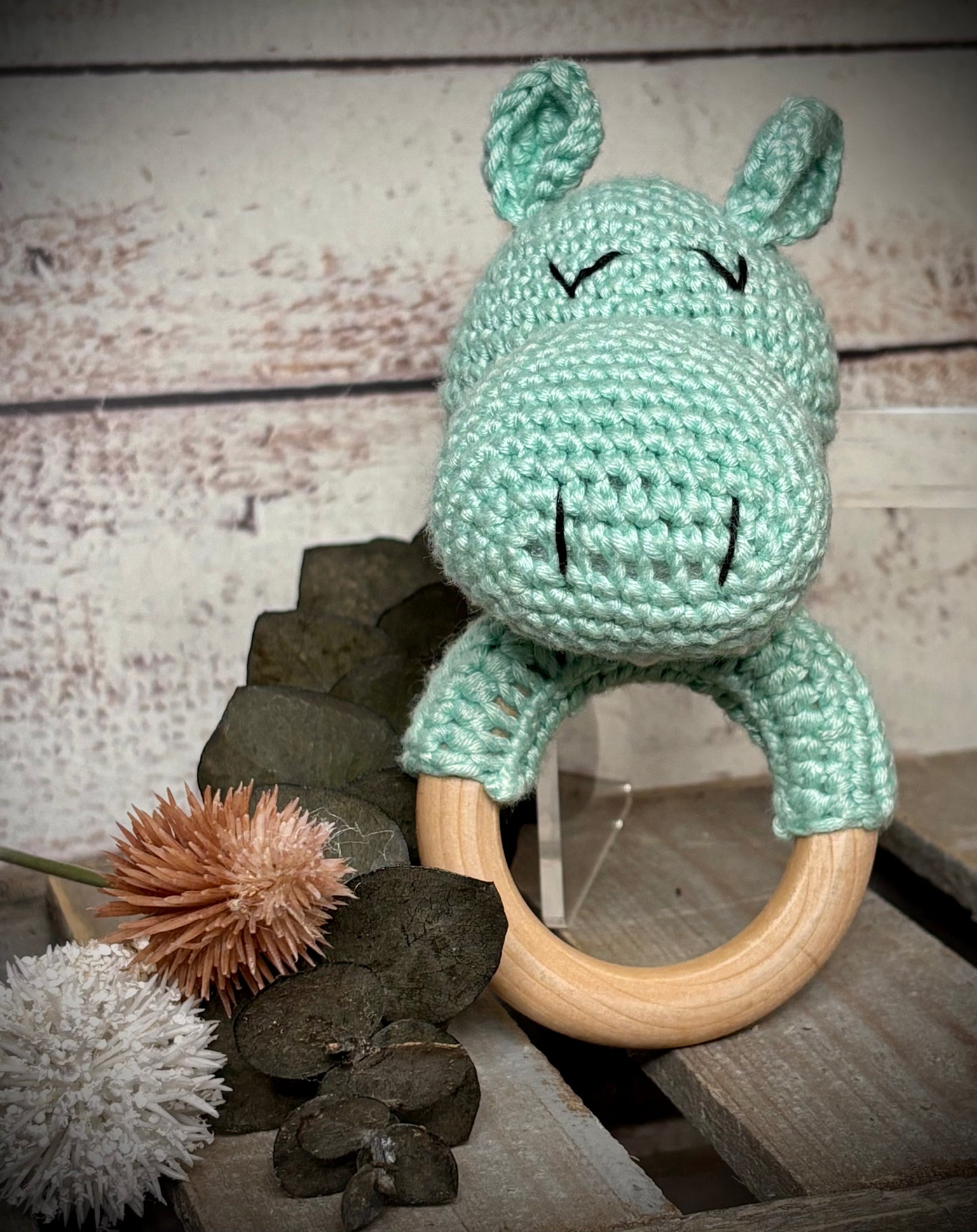 Hippo Baby Rattle