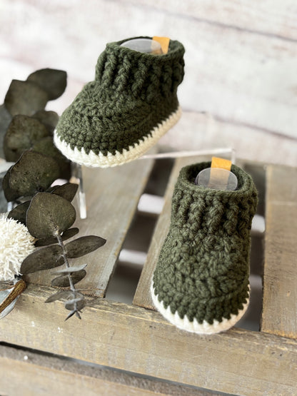Army Green/Ivory 0-3 Months