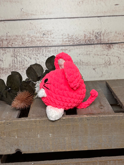 Hot Pink Mini plush Mouse