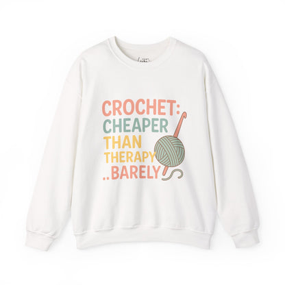 Unisex Crewneck Sweatshirt- Cheaper than Therapy