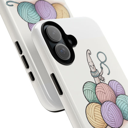 Phone Case — "No, you can't touch my Balls" Yarn Knitting Humor