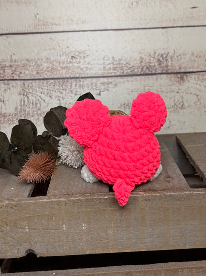Hot Pink Mini plush Mouse