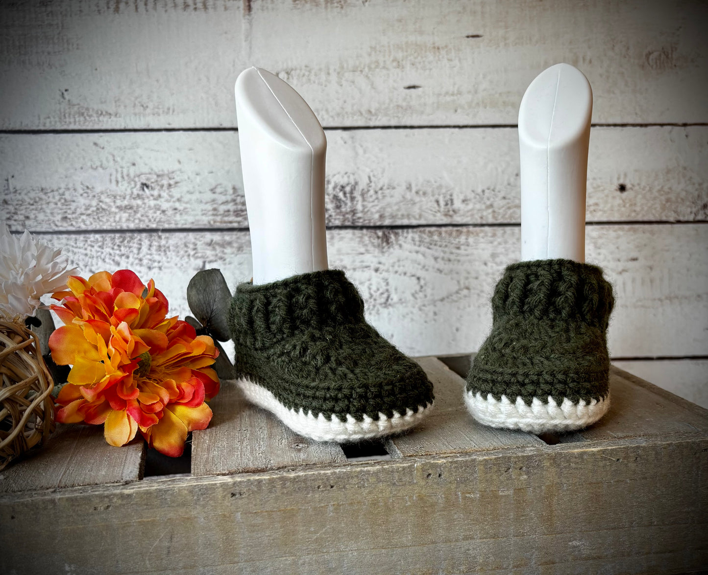 Army Green/Ivory 0-3 Months