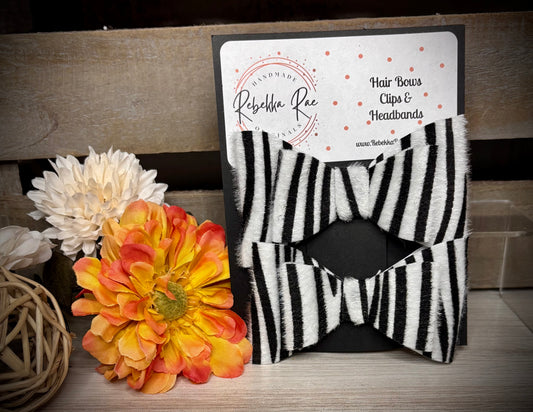 227- Large Double Zebra Hairbows