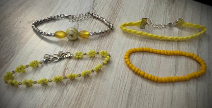 13 - Yellow Bracelet Set