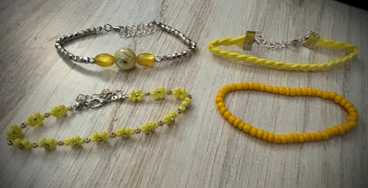 13 - Yellow Bracelet Set