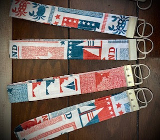 10" Fabric Keychain Wristlets
