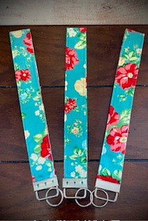 10" Fabric Keychain Wristlets