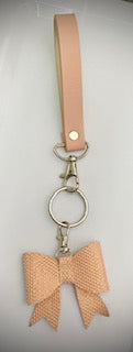 Pink Wristlet Bow Keychaain