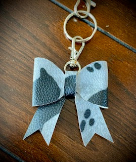 Red/Brown Wristlet Bow Keychain