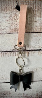 Pink Wristlet Bow Keychaain