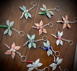 Assorted Dragonfly Beaded Keychains