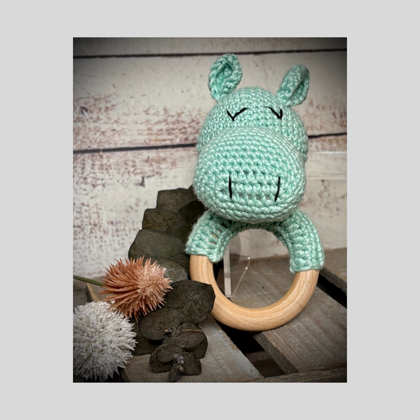 Hippo Baby Rattle